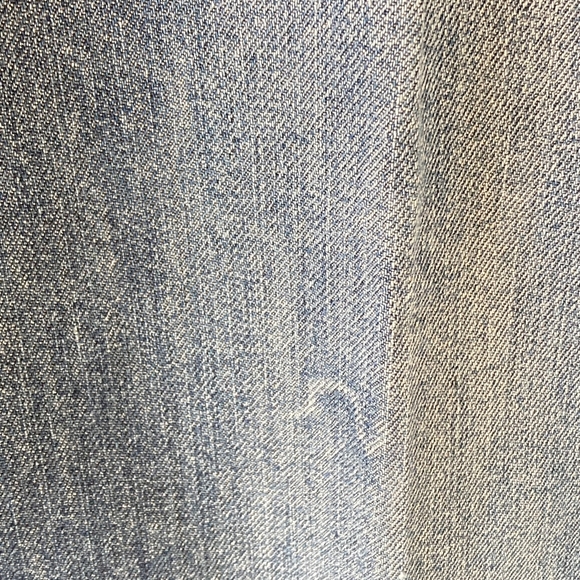 Preloved Made in Italy Men's Blue Mid Cropped Wide Leg Jeans Size 42 - Picture 8 of 14